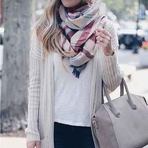Nordstrom B.P. Long Cream Cardigan